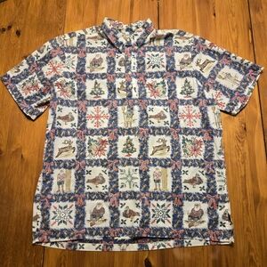 Men's Reyn Spooner 2000 Mele Kalikimaka Hawaiian shirt